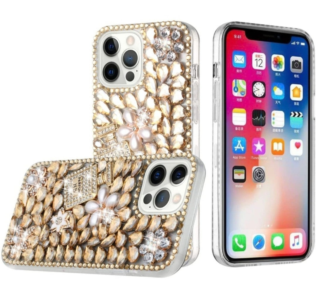 iPhone 13 Pro Pearl Flowers/Perfume Gold