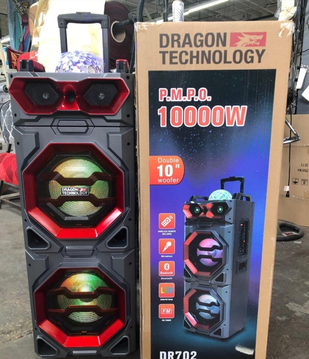 10"×2 Karaoke speaker