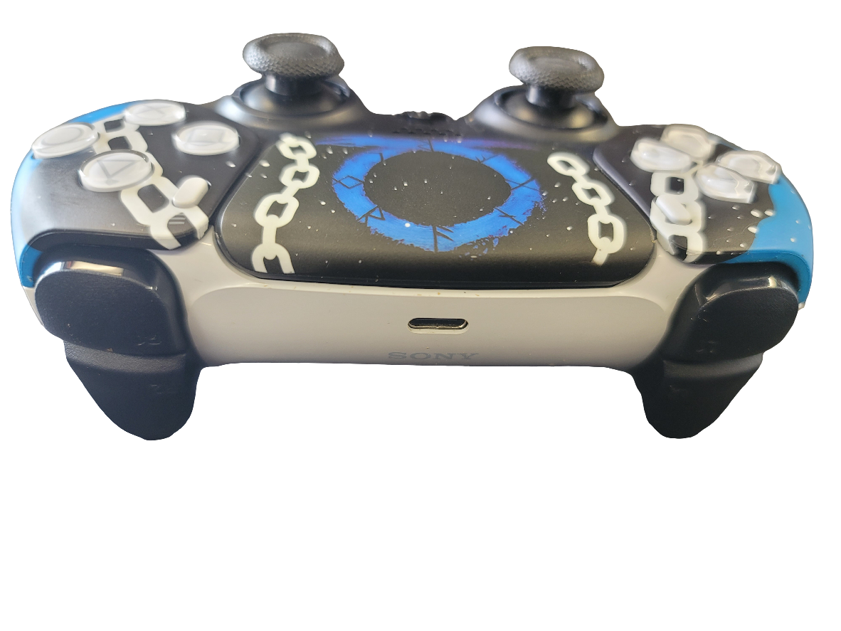 Authentic Custom PS5 DualSense Wireless Controller (Renewed) - God of war