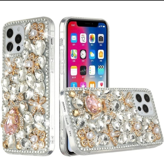 iPhone 13 Pro Max Silver Panda Floral