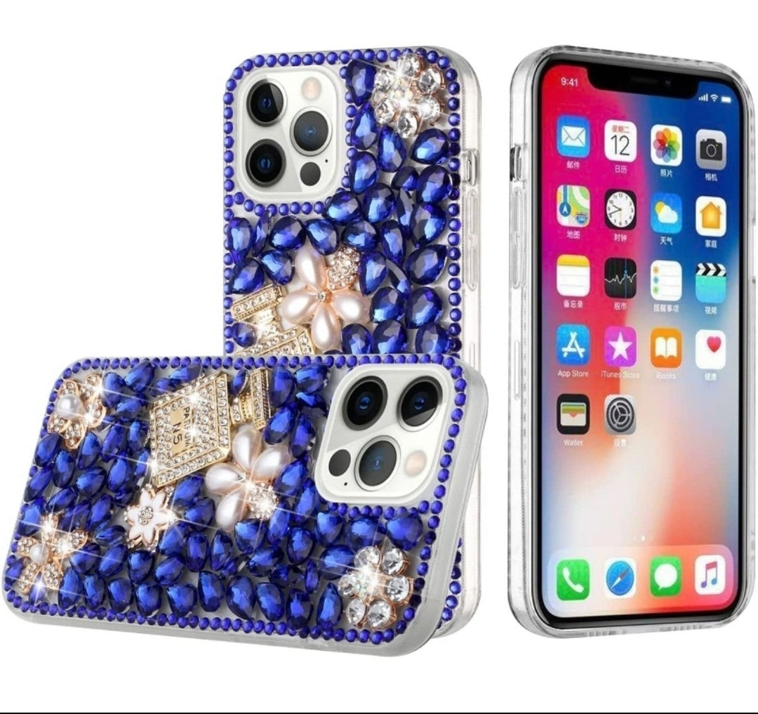 iPhone 13 Pro Pearl Flowers/Perfume Blue