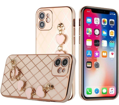 iPhone 13 Pro Max Heart Chain Rose Gold