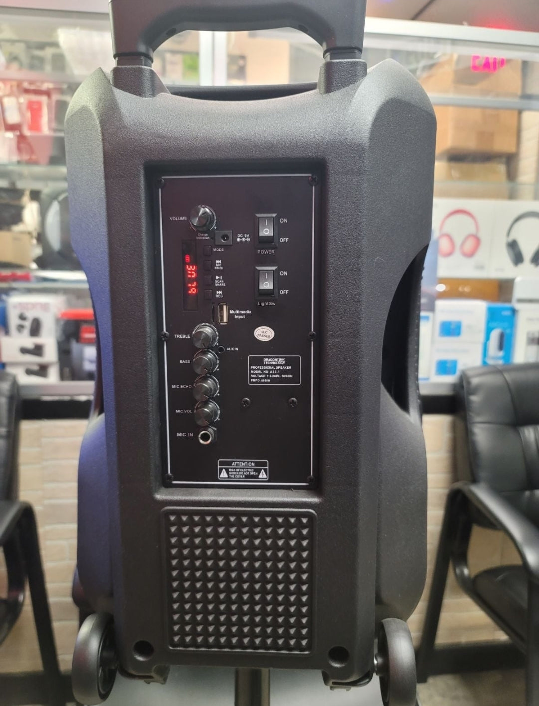 12" 6000 watt Karaoke speaker