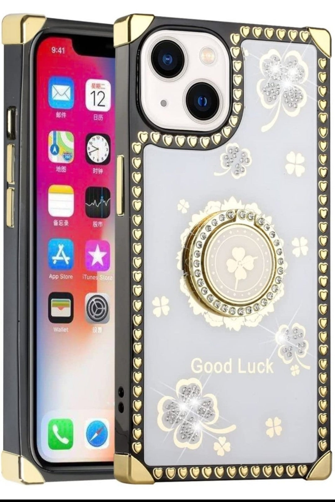 iPhone 13 Pro Good Luck Floral White