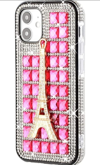 iPhone 13 Pro Eiffel Tower On Hot Pink