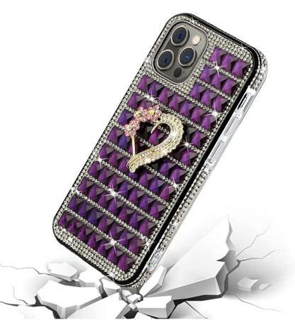 iPhone 13 Pro Heart On Purple