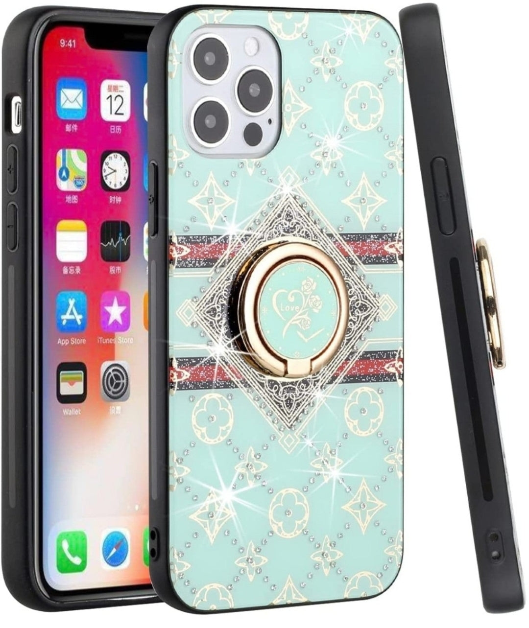 iPhone 13 Pro Love Floral Teal