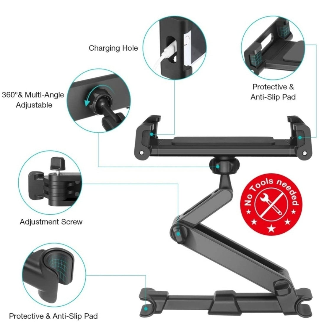 Car Headrest Tablet Mount