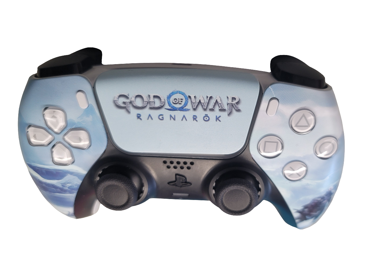 Authentic Custom PS5 DualSense Wireless Controller (Renewed) - God of War Ragnarok